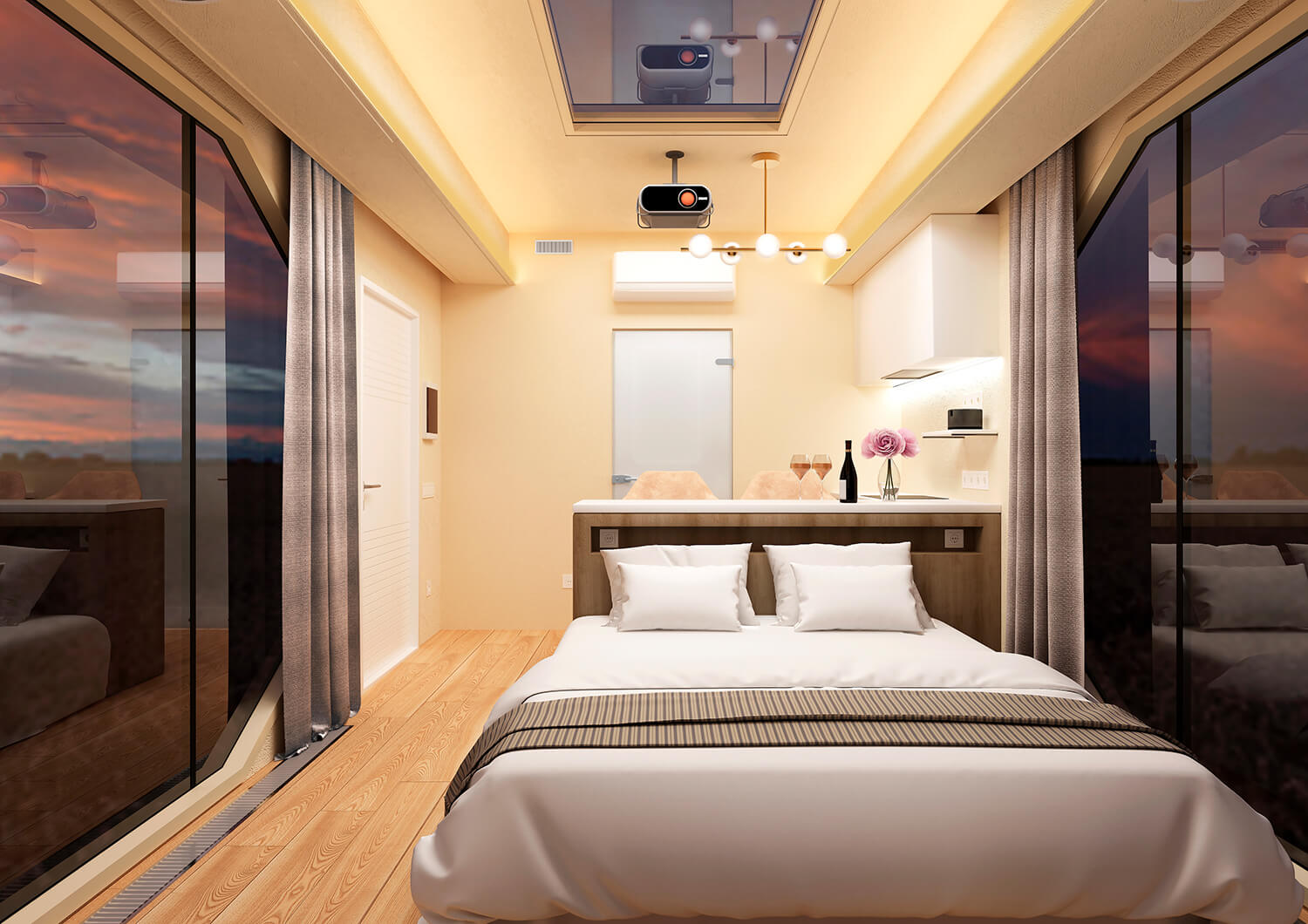 Капсула в зимний период